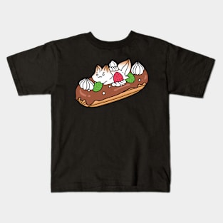 Classic Éclair Cat Kids T-Shirt